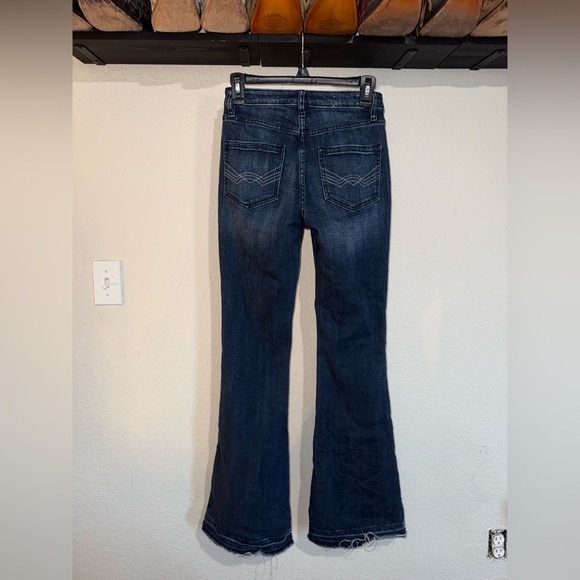 Idyllwind Dark Blue Flare Jeans - Picture 2 of 4